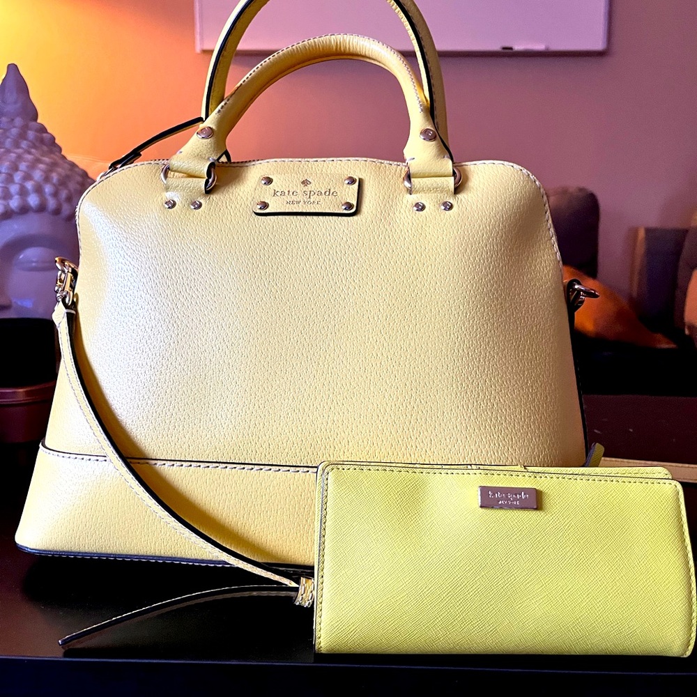Kate spade yellow wallet